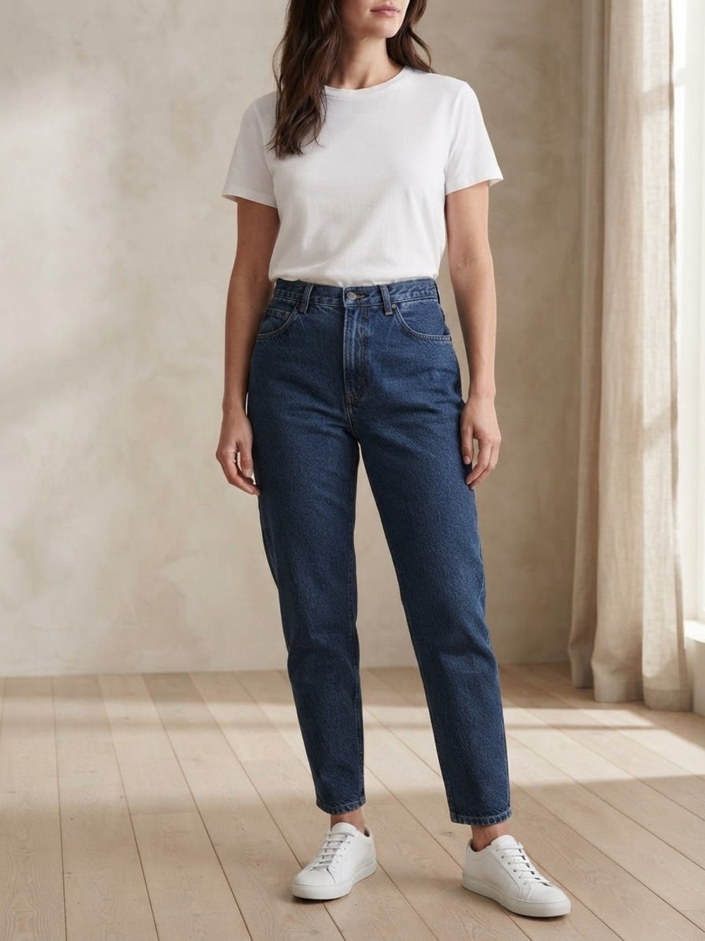 VINTAGE Liz Claiborne Indigo High-Rise Straight Leg Tapered Leg Jeans 90s